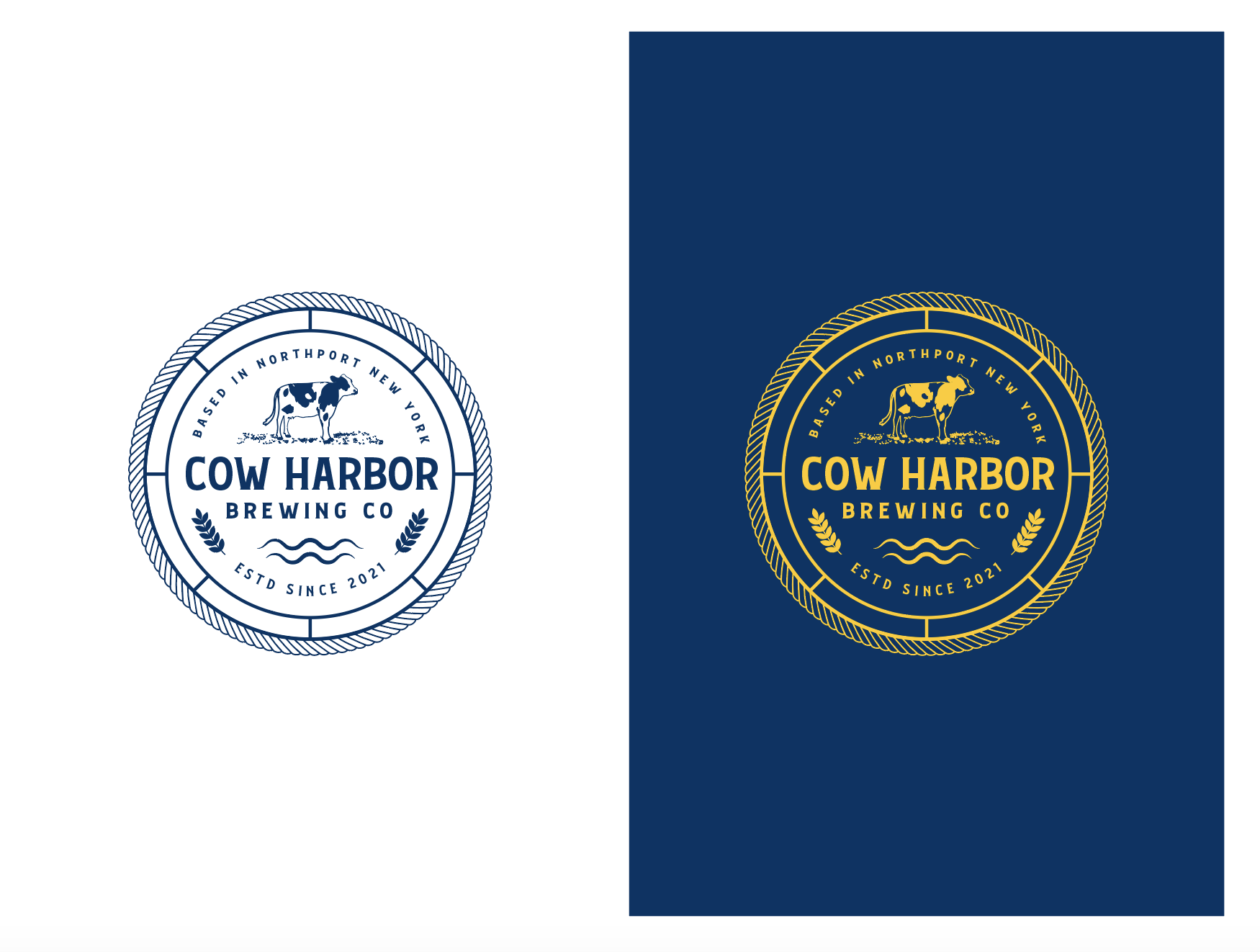 Logo Design by wonderland for Cow Harbor Brewing | Design #29113197
