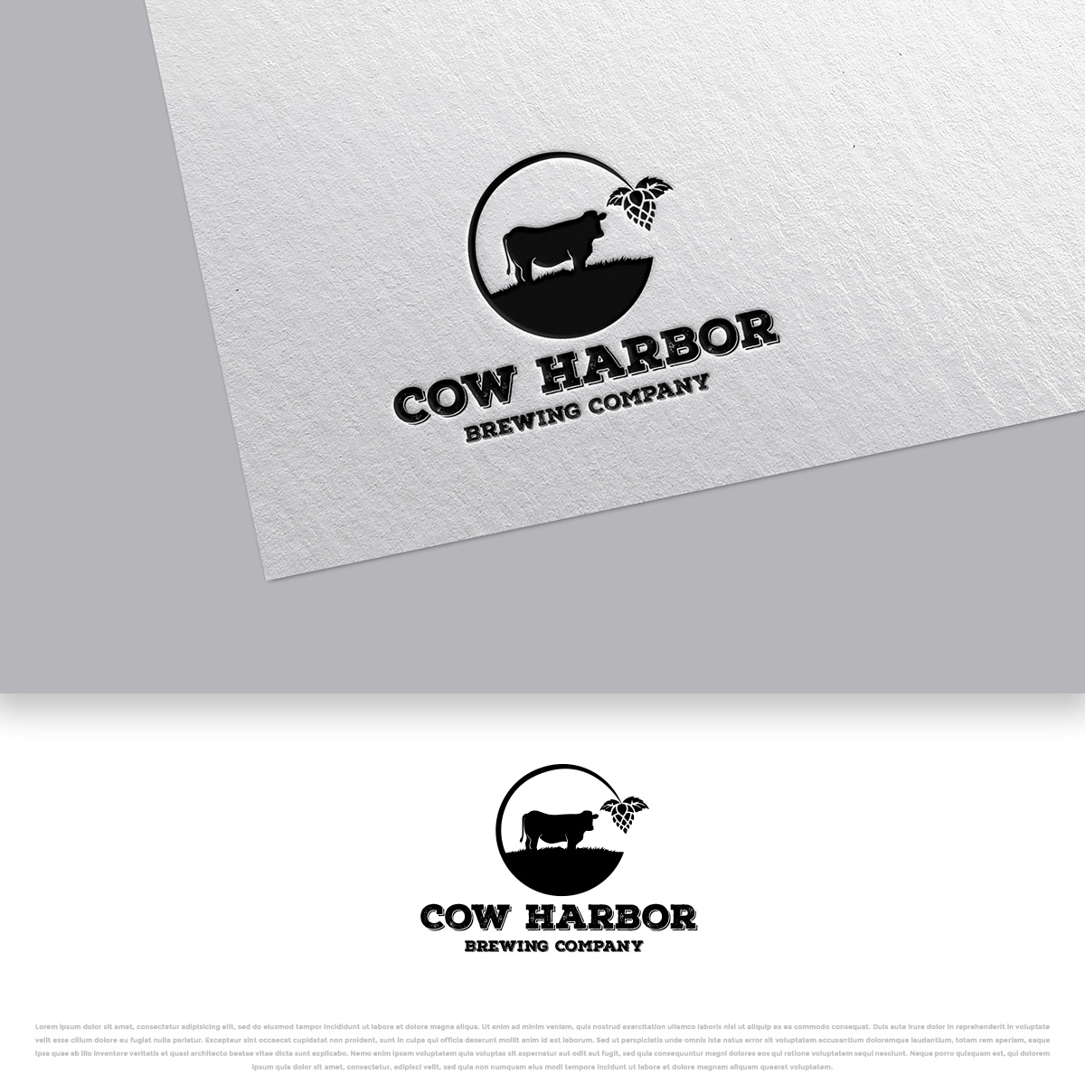 Logo Design by DesignDUO for Cow Harbor Brewing | Design #29156845