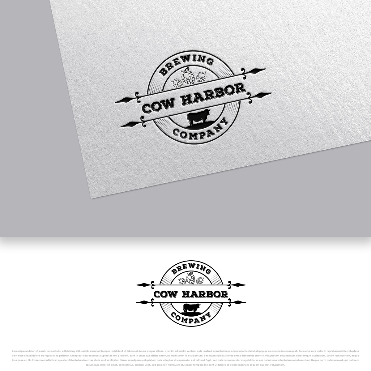 Logo Design by DesignDUO for Cow Harbor Brewing | Design #29156846