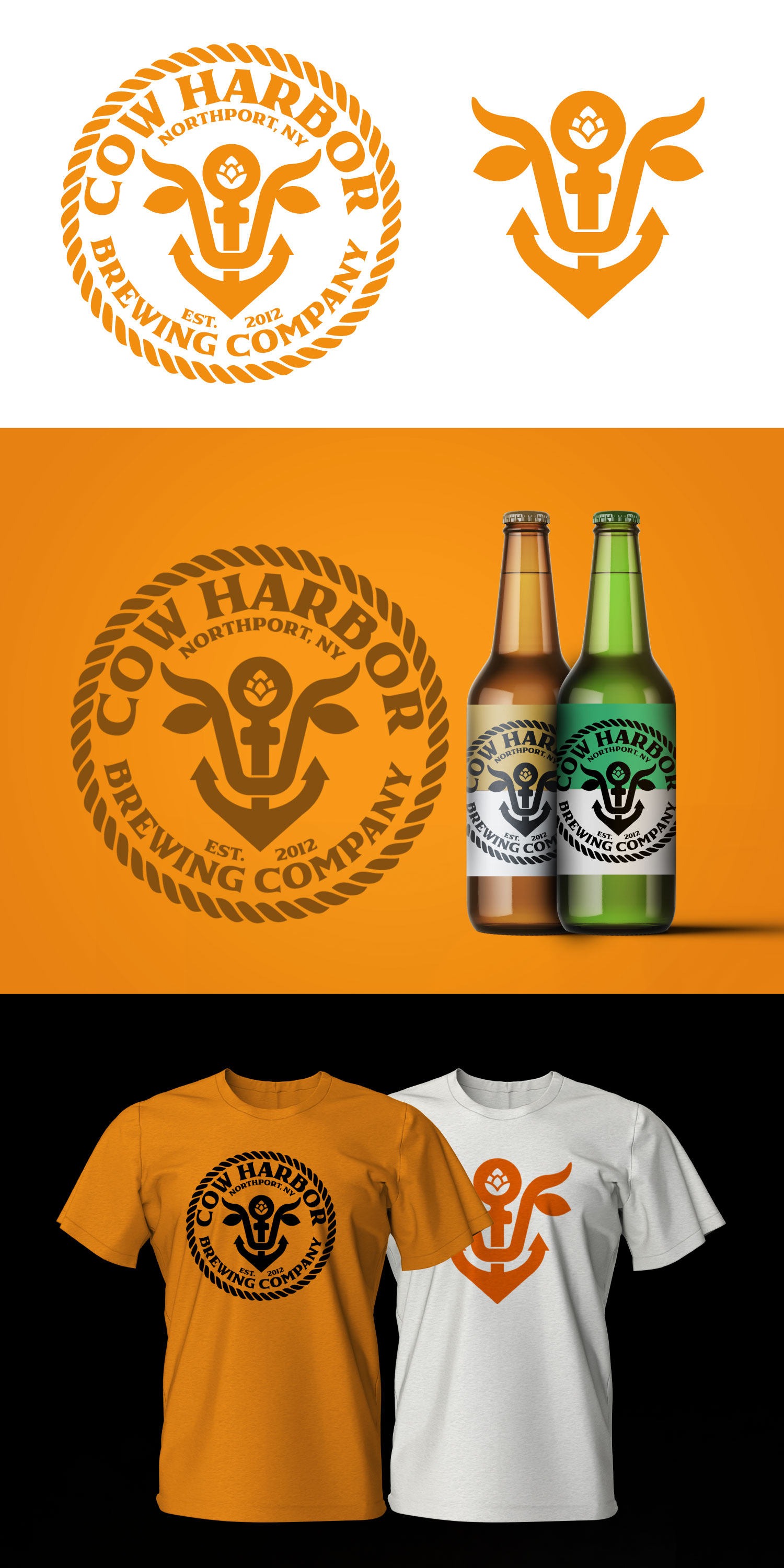 Diseño de Logo por Tridente Studio para Cow Harbor Brewing | Diseño #29107591