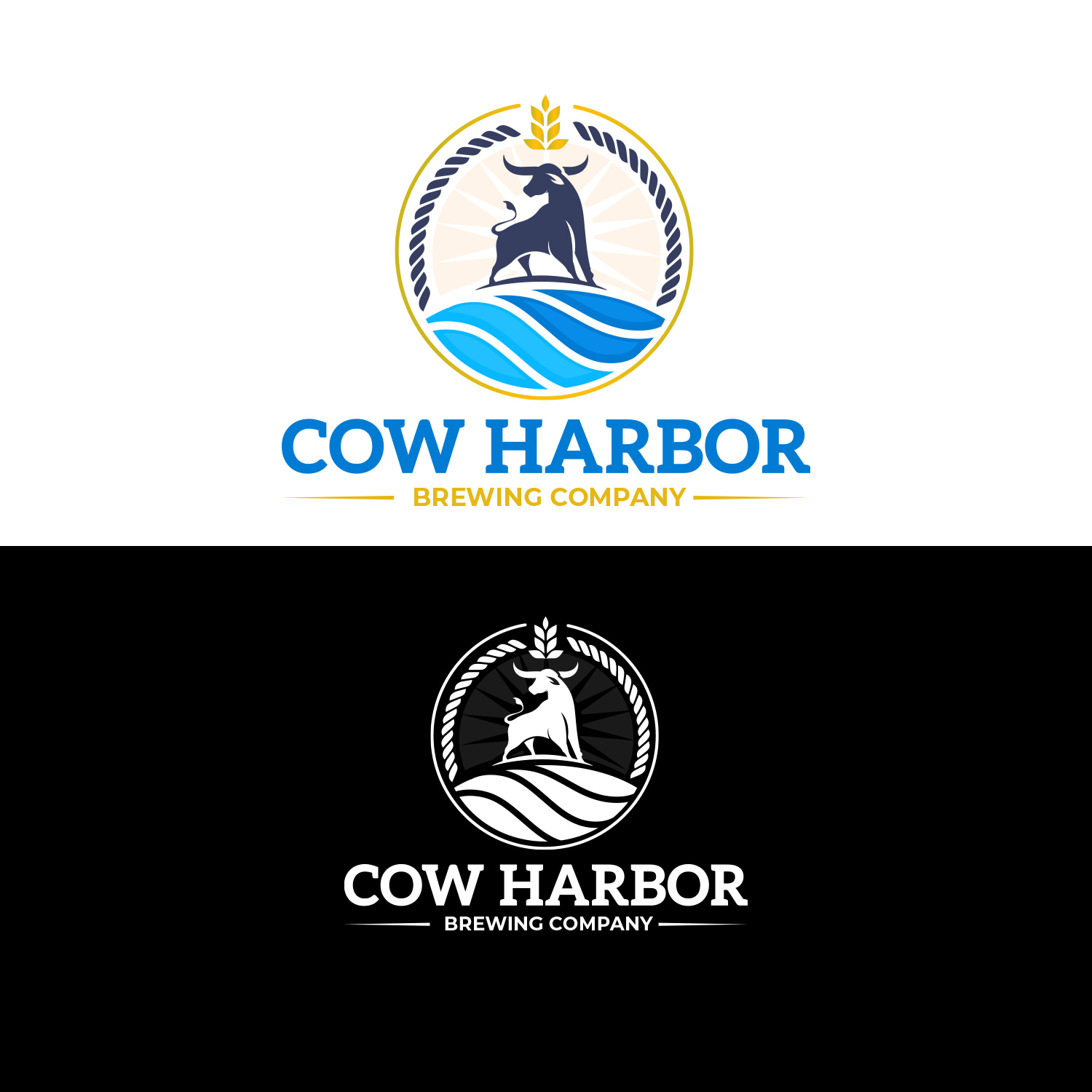 Logo Design by Finley Johnson for Cow Harbor Brewing | Design #29161924