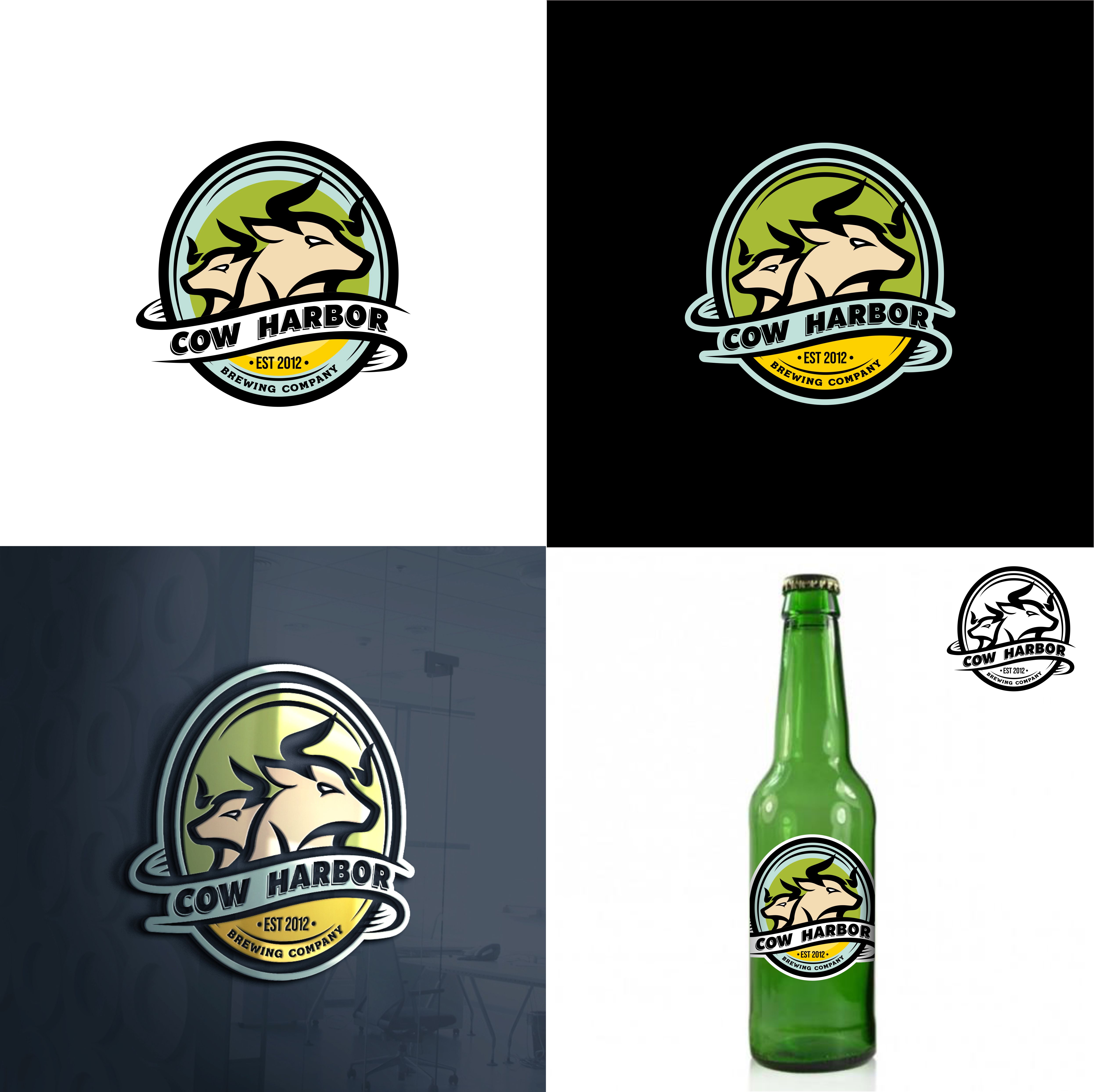 Logo Design by Adi firadika for Cow Harbor Brewing | Design #29160873