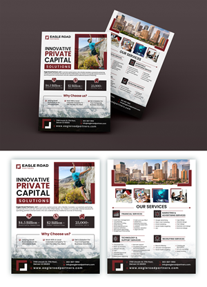Eagle Road Partners is a Company that provides business solutions to local companies. | Diseño de Flyer por ZeneFashions