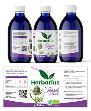 High quality health product needs a label | Diseño de Etiqueta por SAI DESIGNS