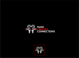 Music Creates Connections | Logo-Design von nikkiblue