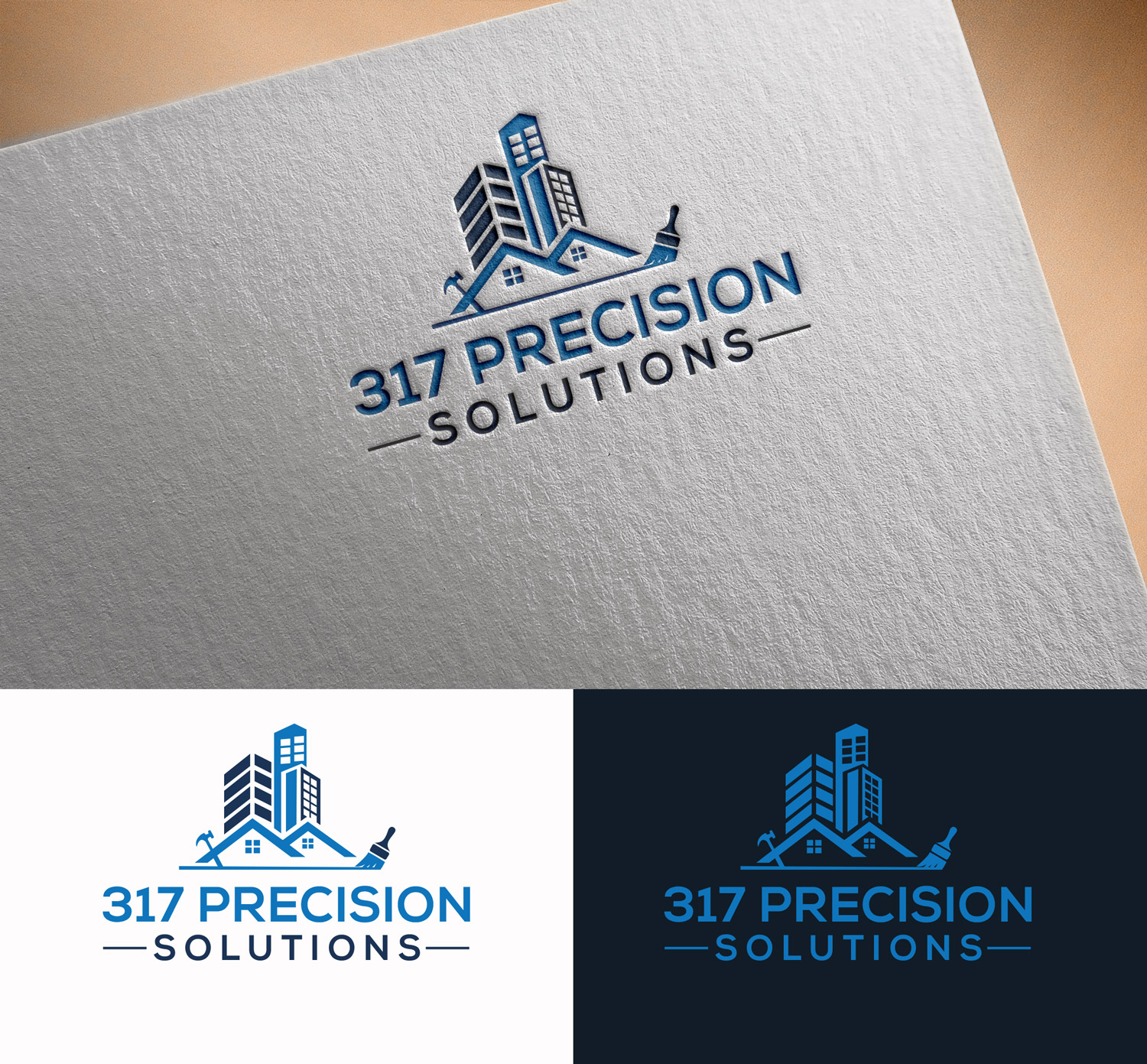 Logo Design by Kreative MMS for 317 Precision Solutions | Design #29104905
