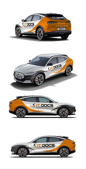 IT system house need cool cars (adapt existing design to new car Mustang Mach-E) | Car Wrap-Design von DGwarrior