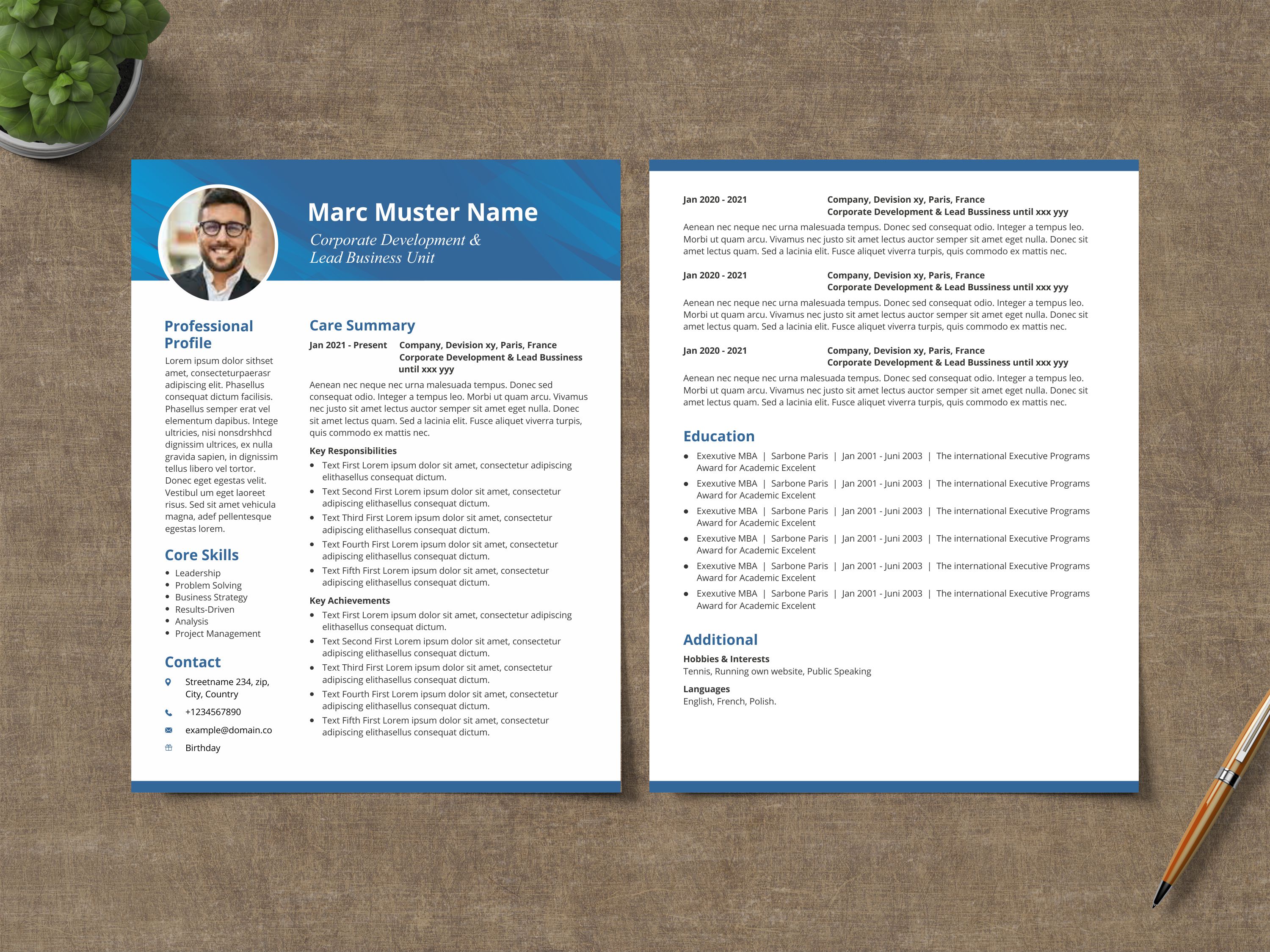 Word Template Design by nng for this project | Design #29115903