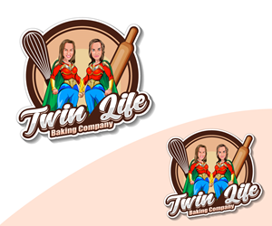Logo Design by Paint-Tools for Twin Life Baking Company | Design #29121156