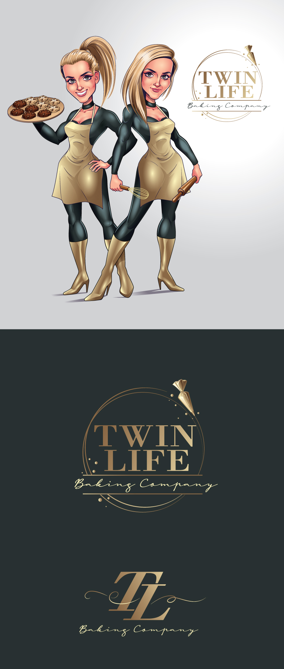 Diseño de Logo por ally designs para Twin Life Baking Company | Diseño #29133708