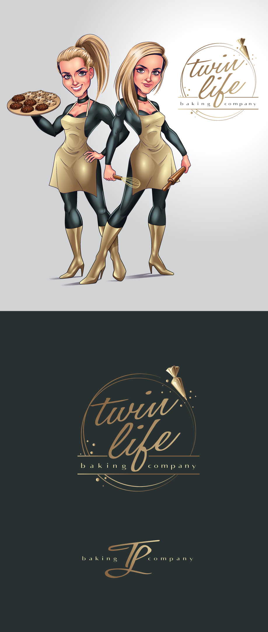 Diseño de Logo por ally designs para Twin Life Baking Company | Diseño #29138155