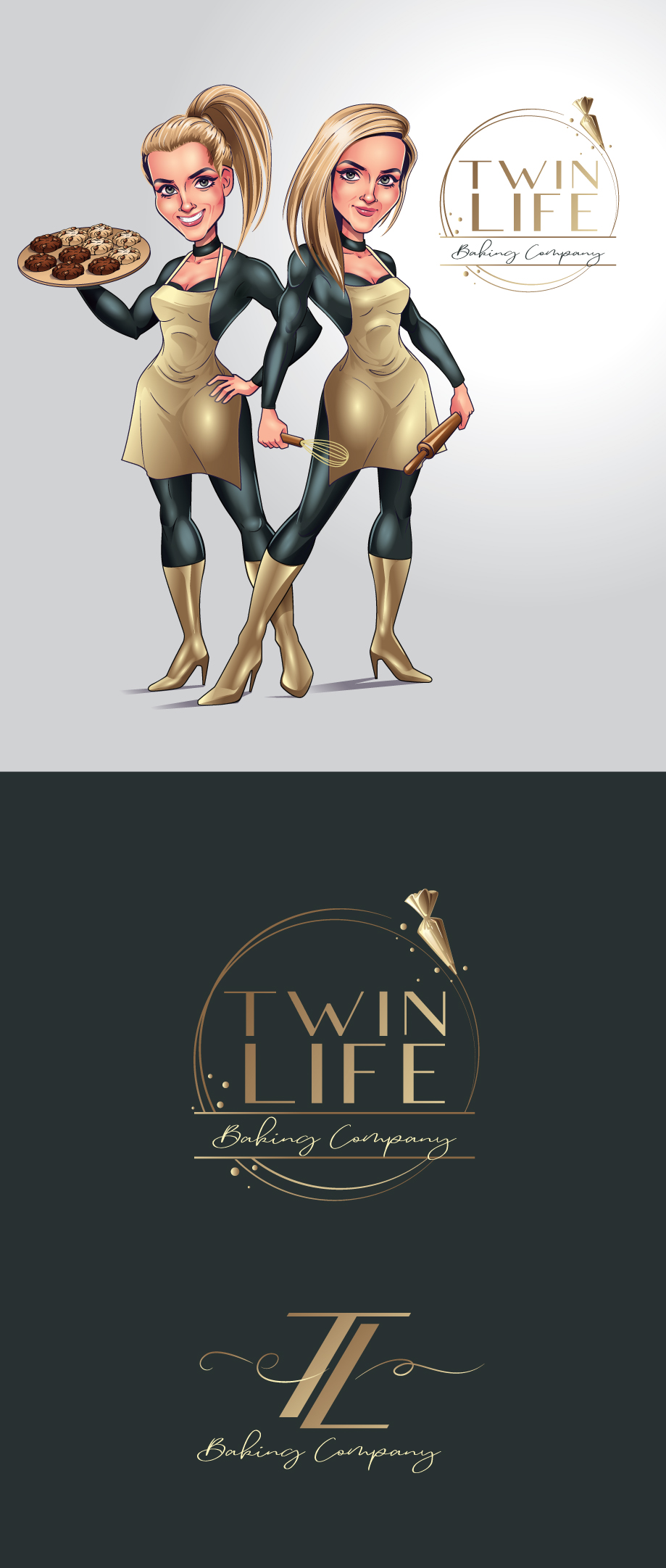 Logo Design by ally designs for Twin Life Baking Company | Design #29138156