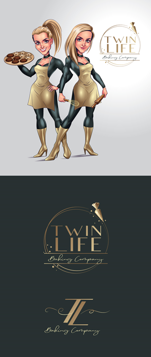 Logo Design by ally designs for Twin Life Baking Company | Design: #29138156