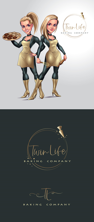 Logo Design by ally designs for Twin Life Baking Company | Design: #29151662