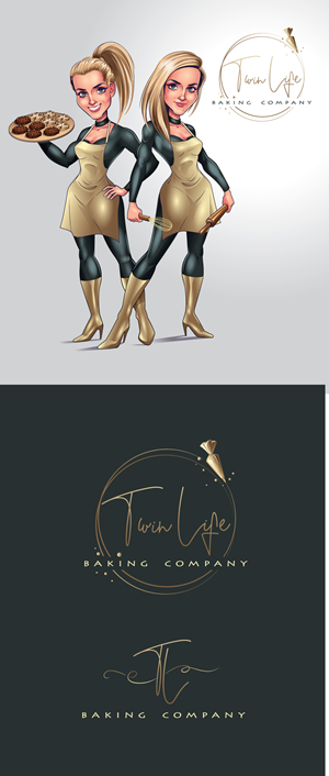Logo-Design von ally designs für Twin Life Baking Company | Design: #29151664