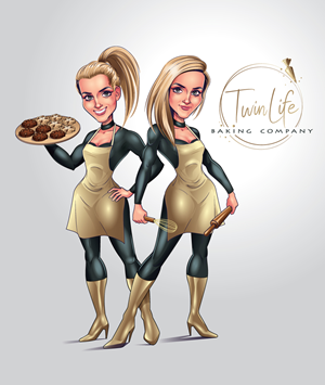 Logo-Design von ally designs für Twin Life Baking Company | Design: #29173413