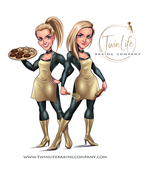 Logo Design by ally designs for Twin Life Baking Company | Design: #29225838
