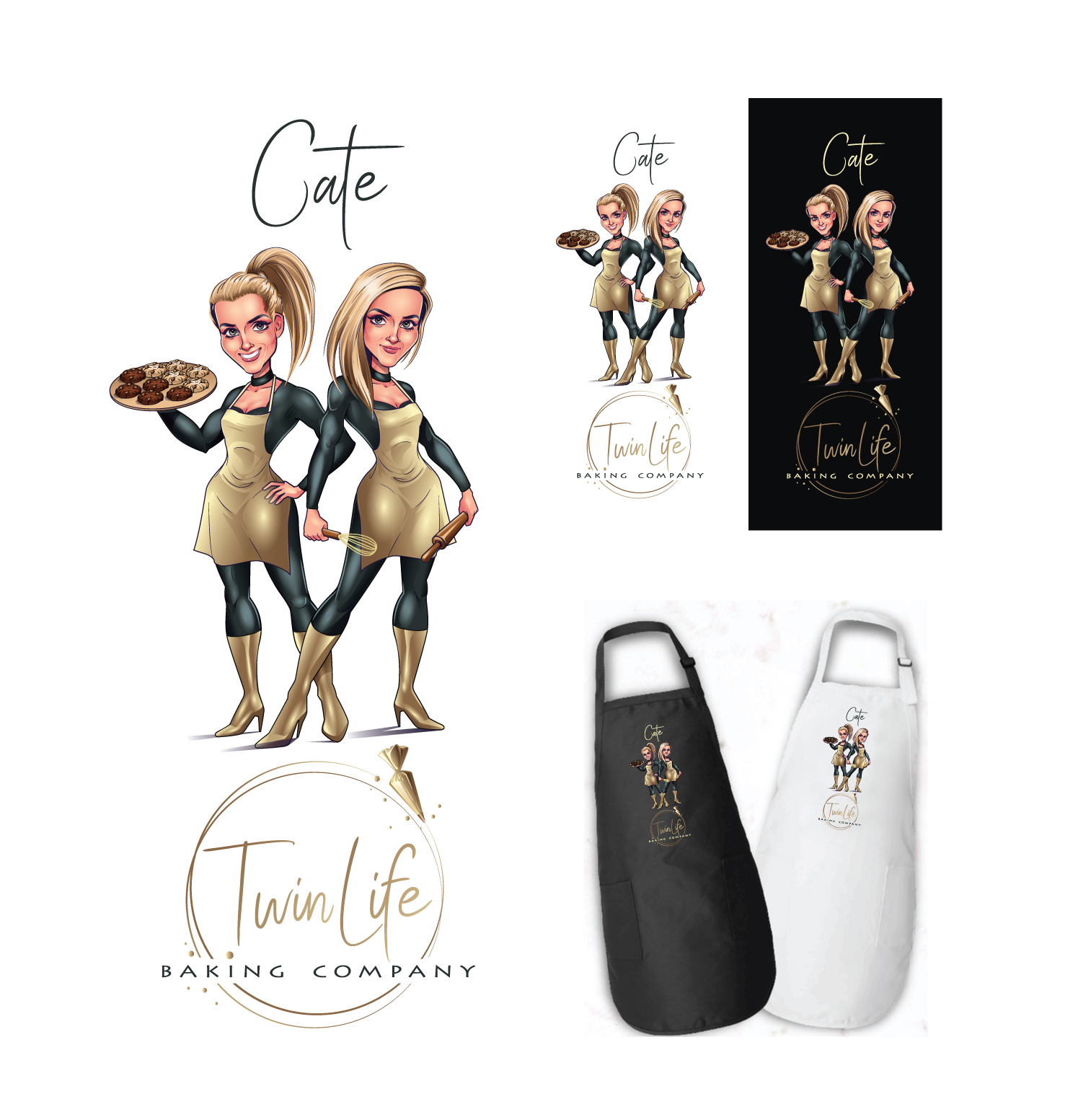 Logo Design by ally designs for Twin Life Baking Company | Design #29317087