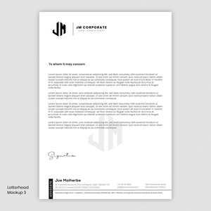 specialised legal consultancy business needs an update on logo and office stationary. | Stationery Design by Expert Designer
