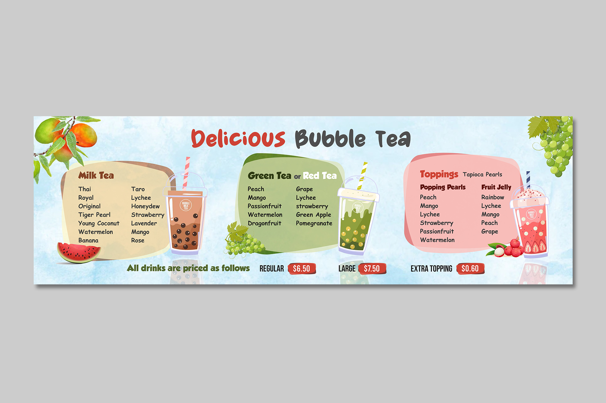 Menu Design by debdesign for this project | Design #29118235