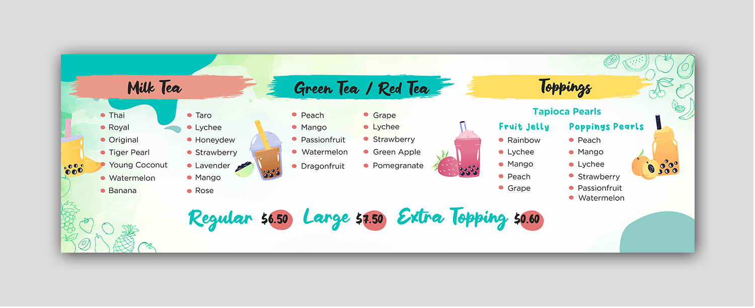 Menu Design by debdesign for this project | Design #29123719