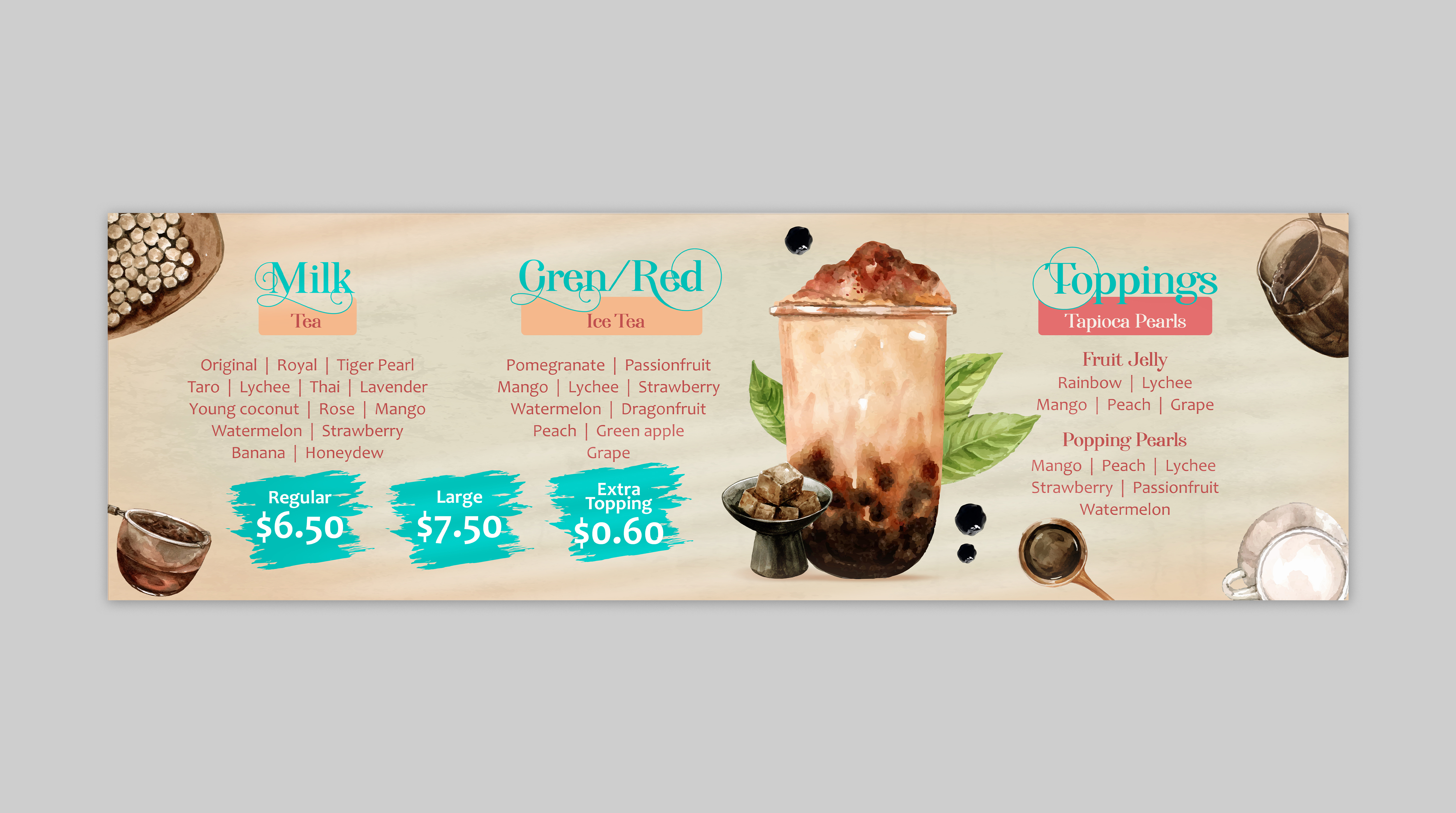 Menü-Design von Graphic Guy für dieses Projekt | Design: #29132147