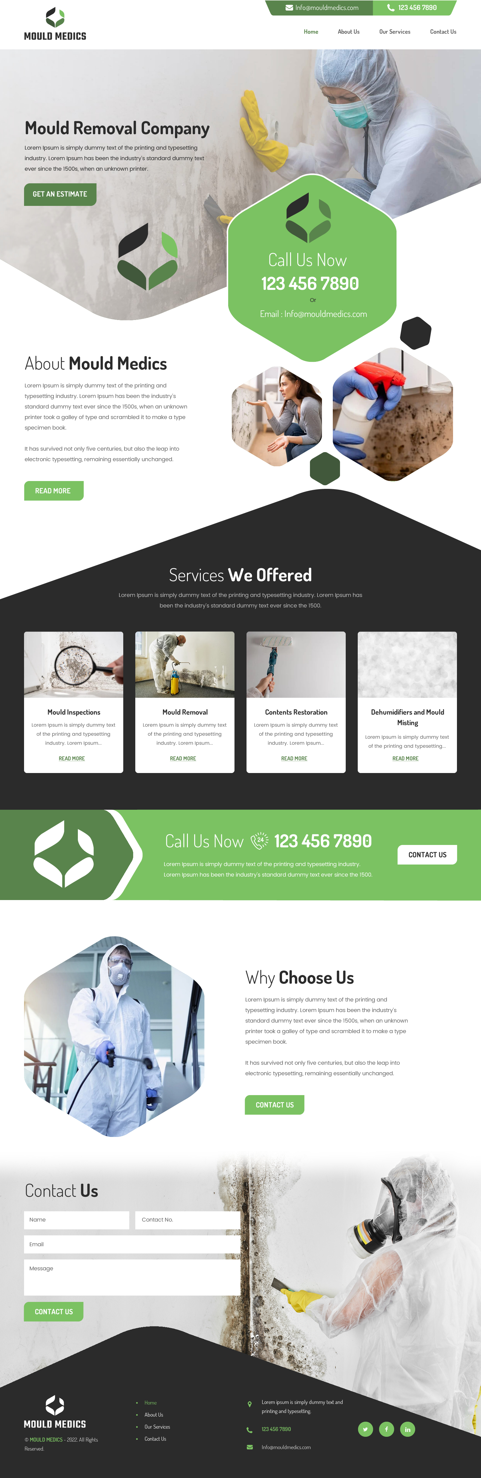 Wix Design by rightway for Mould Medics | Design #29137696