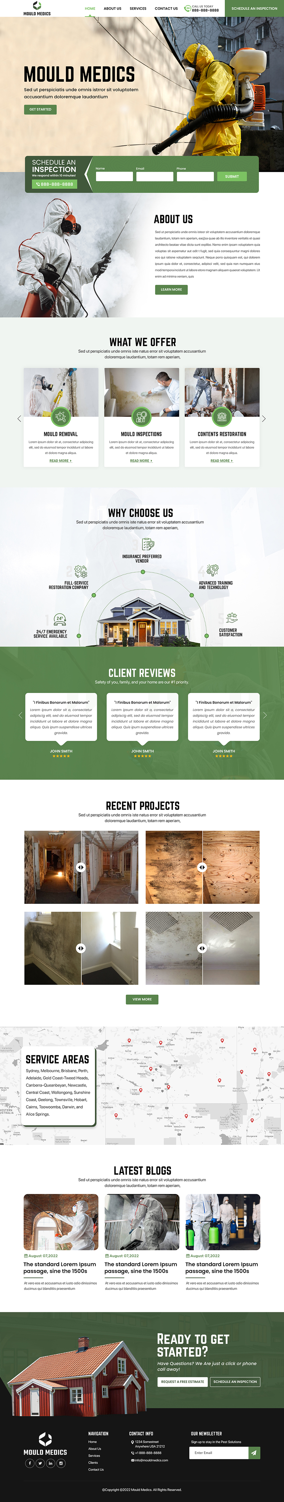 Wix Design by Titan Eagle for Mould Medics | Design #29121432