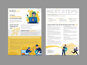 2 Pager Flyer for Cyber Security Services | Design de Flyer par KreativeMadz