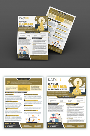 2 Pager Flyer for Cyber Security Services | Flyer-Design von ZeneFashions