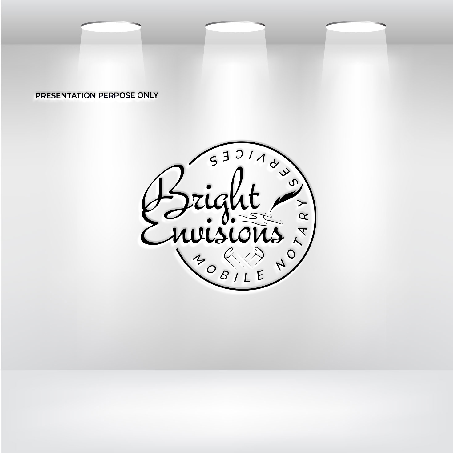 Logo Design by RS_Design for Bright Envisions Mobile Notary Services | Design #29125543