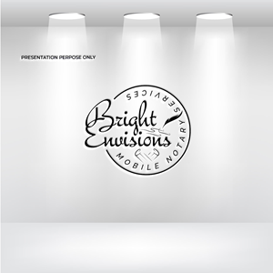 Logo Design by RS_Design for Bright Envisions Mobile Notary Services | Design: #29125543