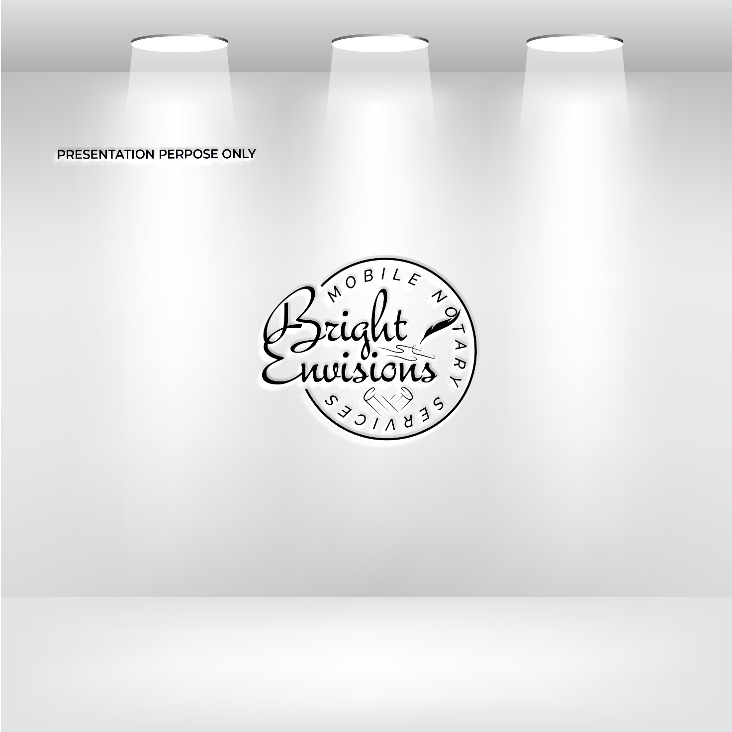 Logo Design by RS_Design for Bright Envisions Mobile Notary Services | Design #29126960