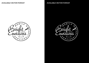 Logo Design by RS_Design for Bright Envisions Mobile Notary Services | Design: #29131770