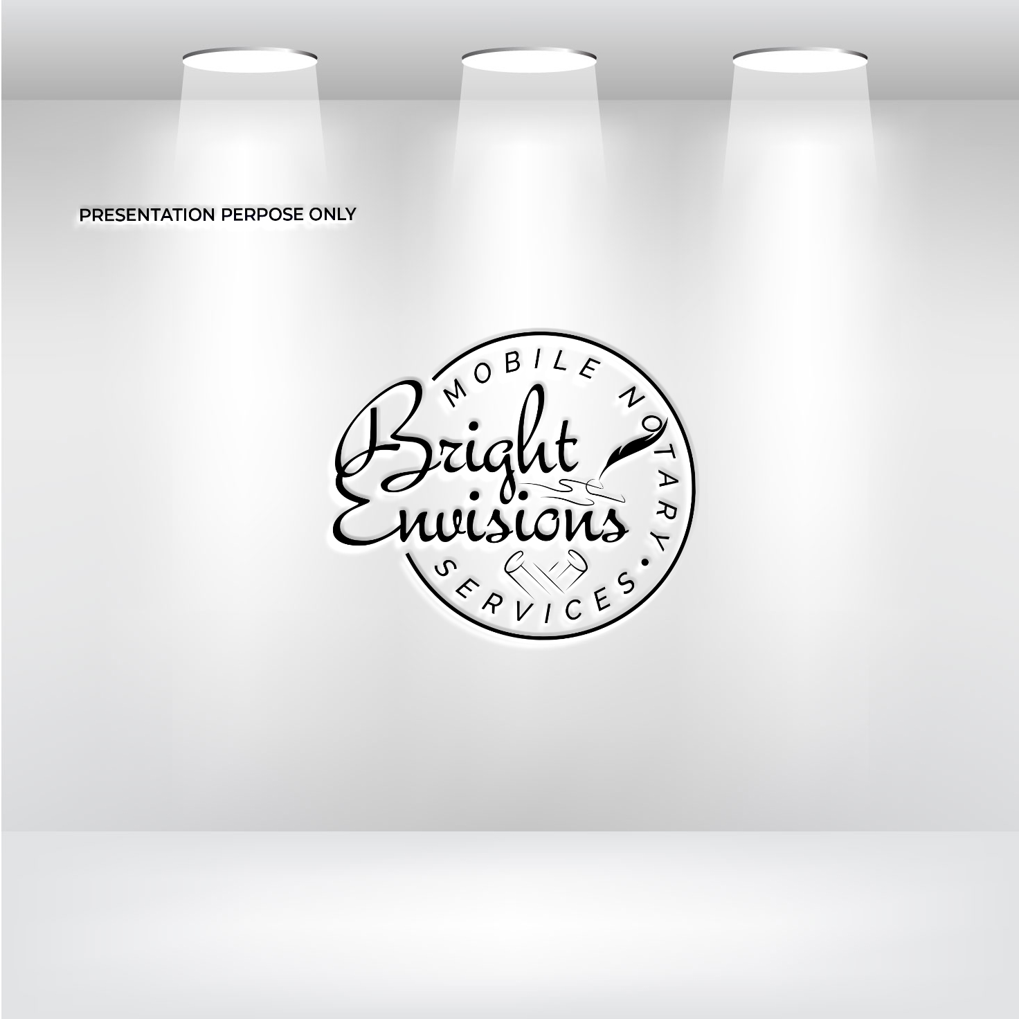 Logo Design by RS_Design for Bright Envisions Mobile Notary Services | Design #29131771