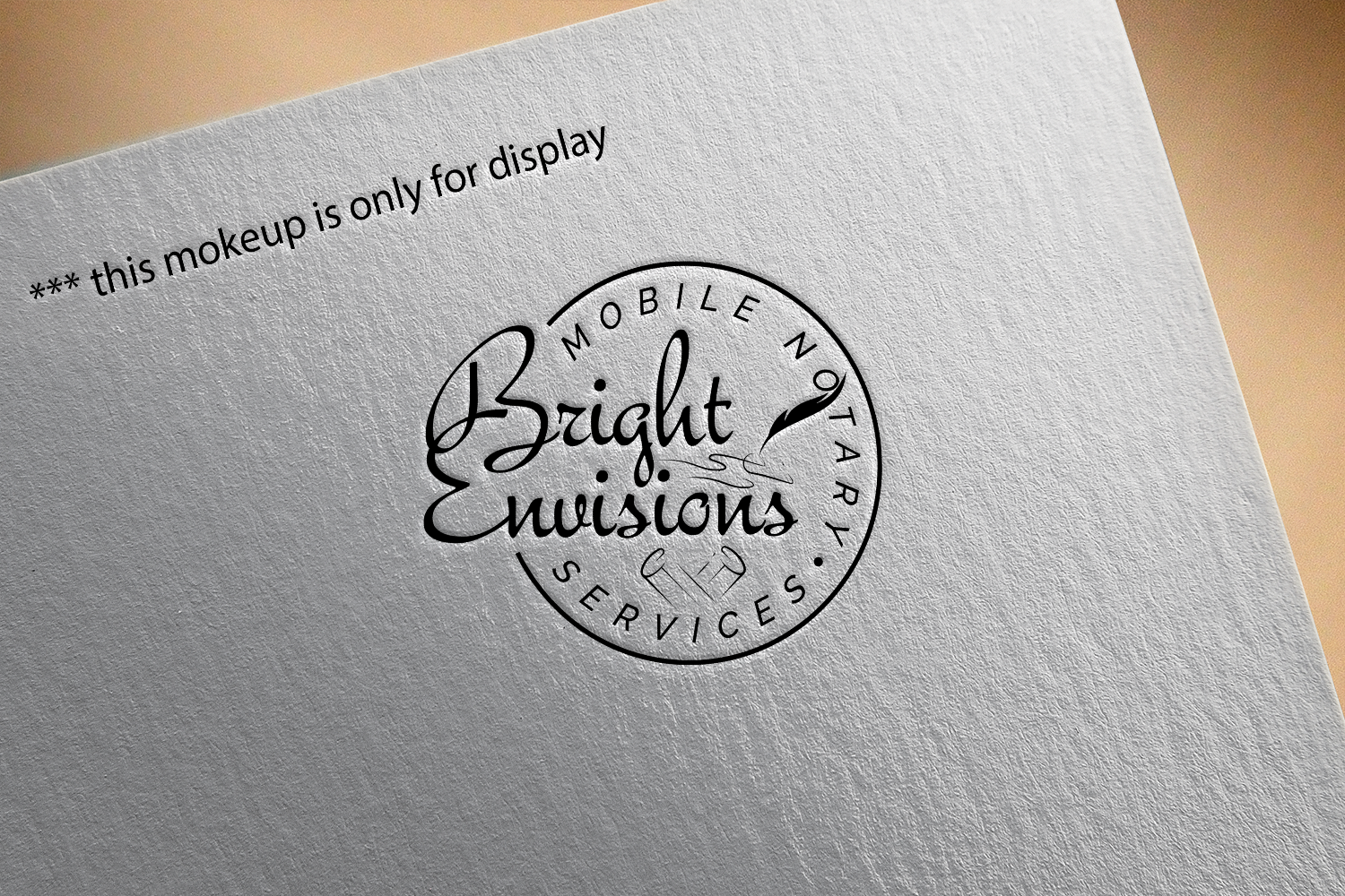 Logo Design by RS_Design for Bright Envisions Mobile Notary Services | Design #29131772
