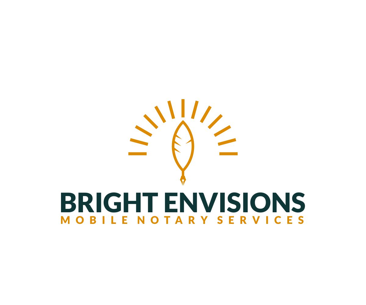 Logo Design by Thati Designs for Bright Envisions Mobile Notary Services | Design #29124901