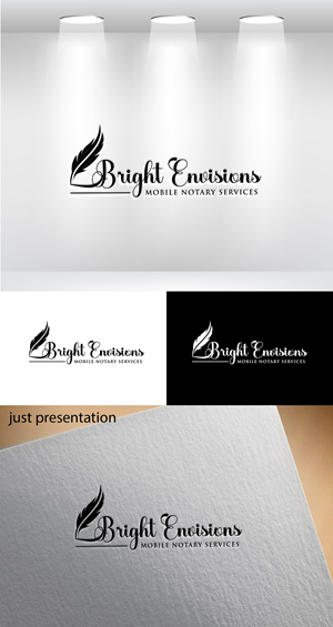 Logo Design by Mi Design1 for Bright Envisions Mobile Notary Services | Design: #29125382
