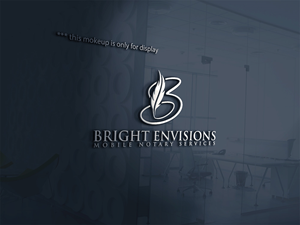 Logo Design by Mi Design1 for Bright Envisions Mobile Notary Services | Design: #29132294