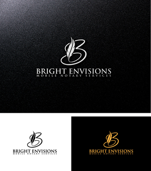 Logo Design by Mi Design1 for Bright Envisions Mobile Notary Services | Design: #29132295