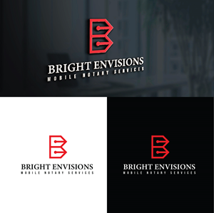 Logo Design by S.H Designs for Bright Envisions Mobile Notary Services | Design: #29125583