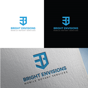 Logo Design by S.H Designs for Bright Envisions Mobile Notary Services | Design: #29125584