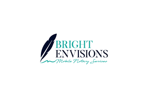 Logo Design by Faisal28 for Bright Envisions Mobile Notary Services | Design: #29128463