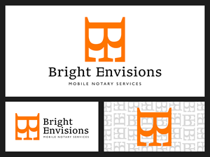 Logo Design by ArrowGraphicDesign for Bright Envisions Mobile Notary Services | Design #29121777