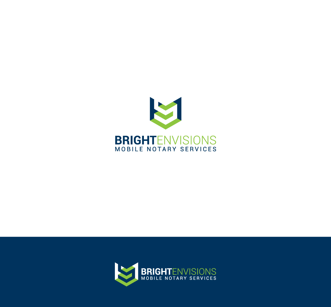 Logo Design by arcoalex for Bright Envisions Mobile Notary Services | Design #29124074