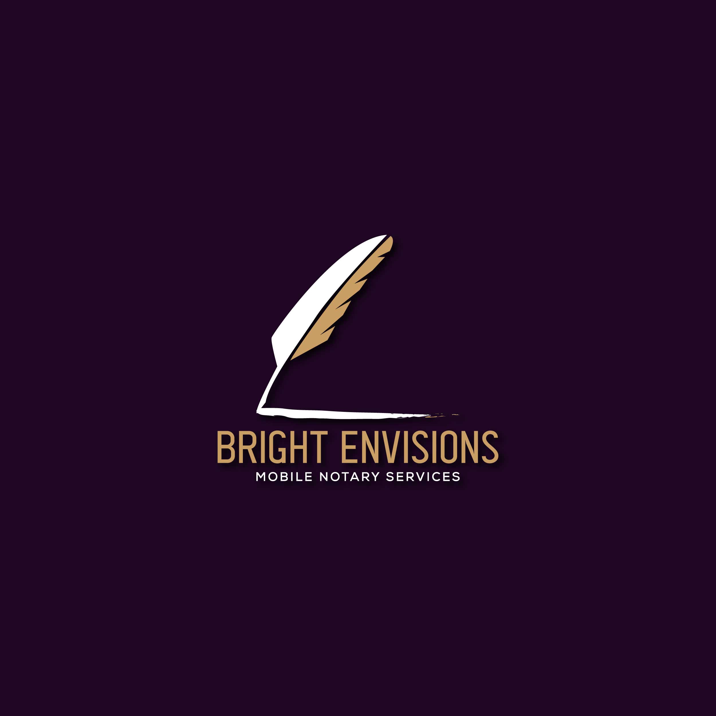 Logo Design by creative.bugs for Bright Envisions Mobile Notary Services | Design #29125720