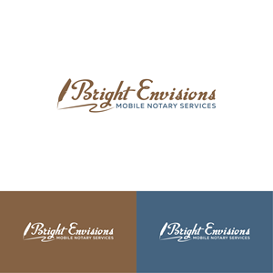 Logo Design by CrewType for Bright Envisions Mobile Notary Services | Design: #29131118