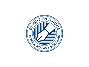 Logo Design by BNdesigner for Bright Envisions Mobile Notary Services | Design: #29130387
