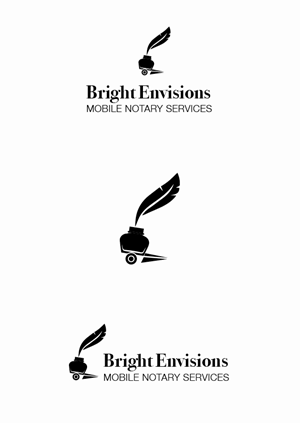 Logo Design by JK for Bright Envisions Mobile Notary Services | Design: #29126114