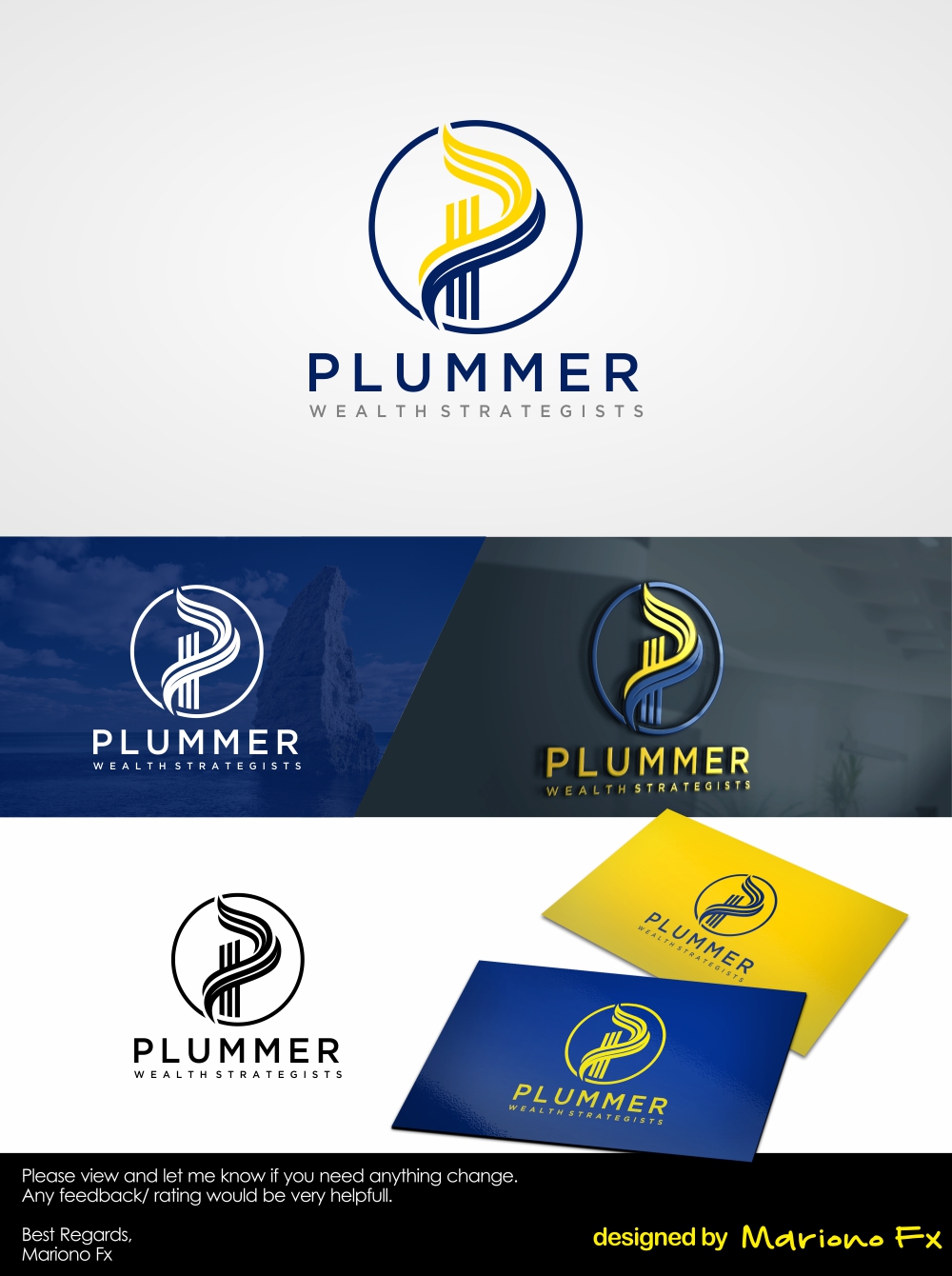 Logo Design by Mariono Fx for Plummer Financial Services, LLC | Design #29189055